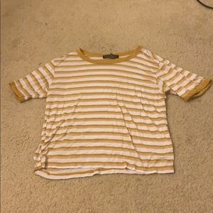 Yellow & white striped shirt